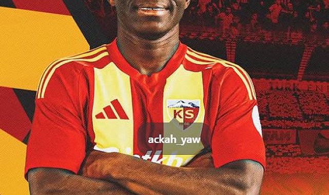Zecorner Kayserispor'dan Yaw Ackah'a teşekkür