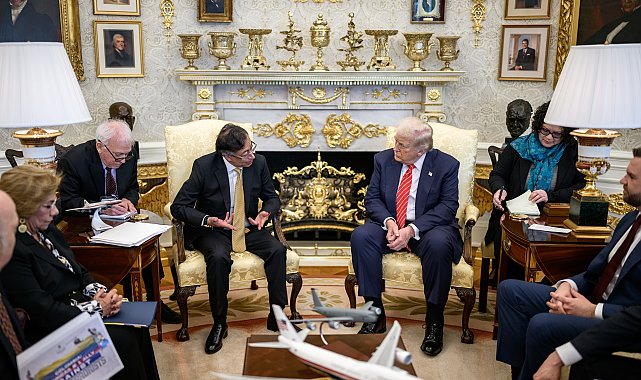 ABD Başkanı Trump, Kolombiya Cumhurbaşkanı Petro ile Beyaz Saray'da görüştü