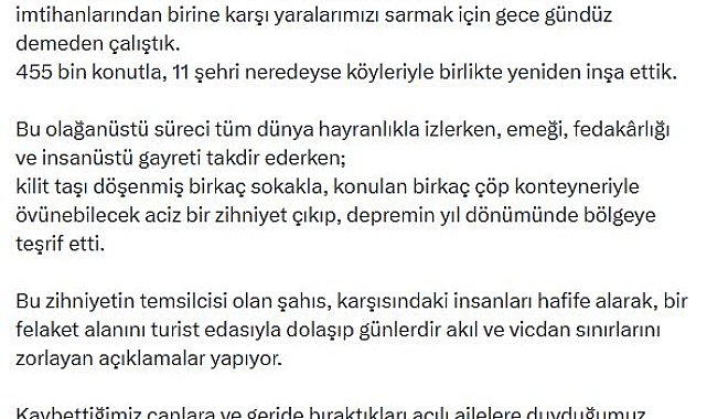 AK Parti'li Acar'dan, Özgür Özel'e tepki