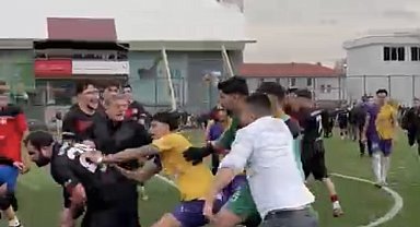 Amatör maçta kavga: 1 yaralı