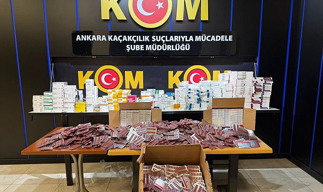 Ankara'da 15 milyon lira değerinde kaçak ilaç ele geçirildi