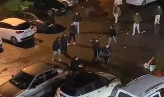 AVM otoparkındaki bıçaklı kavga kamerada