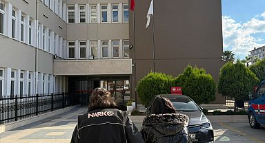 Aydın'da yolcu otobüsünde uyuşturucuyla yakalanan yolcu tutuklandı