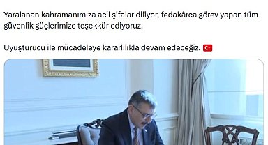 Bakan Çiftçi'den operasyonda yaralanan uzman çavuşa 'geçmiş olsun' telefonu