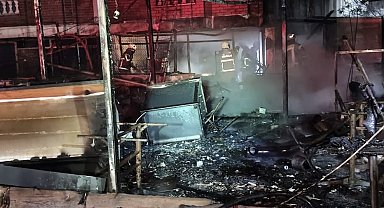 Bartın'da tatil beldesinde restoranda yangın