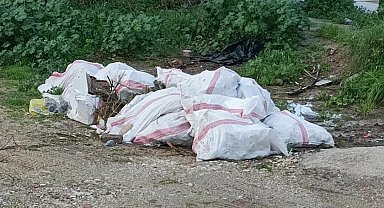 Bodrum'da araziye moloz döken kişiye 50 bin lira ceza; o anlar kamerada