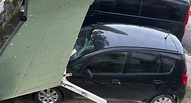 Bodrum'da fırtına etkili oldu ağaçlar devrildi, tekne karaya oturdu