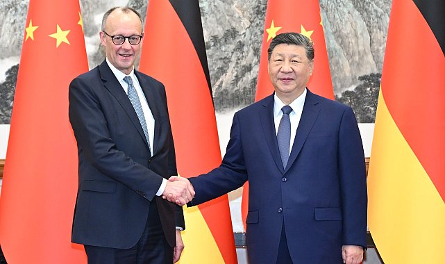 Çin Devlet Başkanı Şi, Almanya Başbakanı Merz ile görüştü