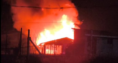 Çorum'da bağ evinde yangın