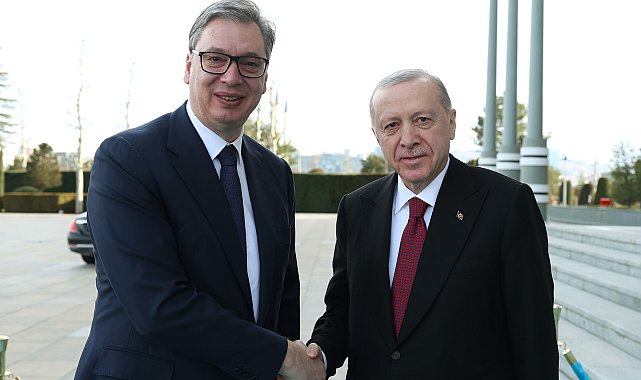 Cumhurbaşkanı Erdoğan, Sırbistan Cumhurbaşkanı Vucic'i resmi törenle karşıladı