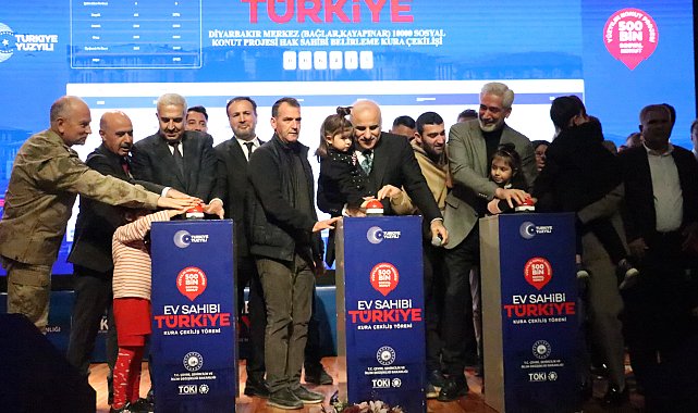 Diyarbakır'da 'Yüzyılın Konut Projesi' kuraları çekildi