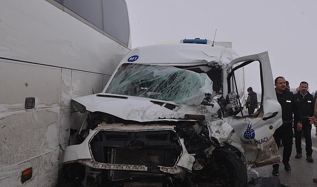 Erzurum'da zincirleme kaza: 20 yaralı