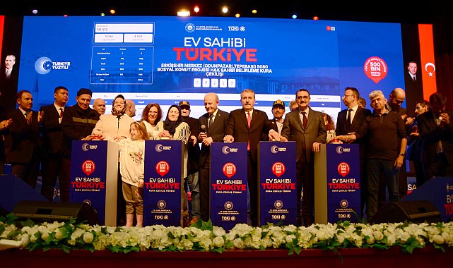 Eskişehir'de yapılacak 6 bin 55 konutun kurası çekildi