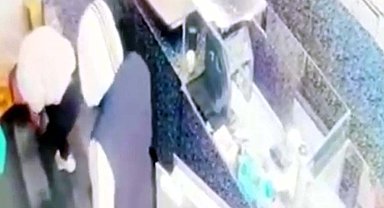 Gaziantep'te kuyumcu soygunu kamerada