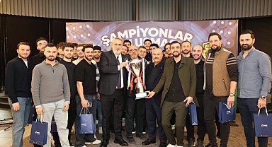 Gebze'de çifte şampiyonluk coşkusu