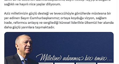İletişim Başkanı Duran, Cumhurbaşkanı Erdoğan'ın doğum gününü kutladı