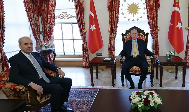 İstanbul- Cumhurbaşkanı Erdoğan, TBMM Başkanı Kurtulmuş'u kabul etti