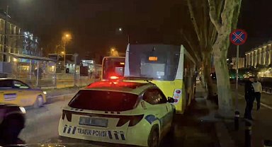 İstanbul - Fatih'te İETT otobüsünün çarptığı kadın yaralandı