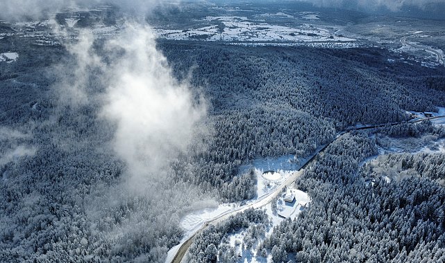 Karabük'ün yüksek kesimlerinde kar etkili oldu