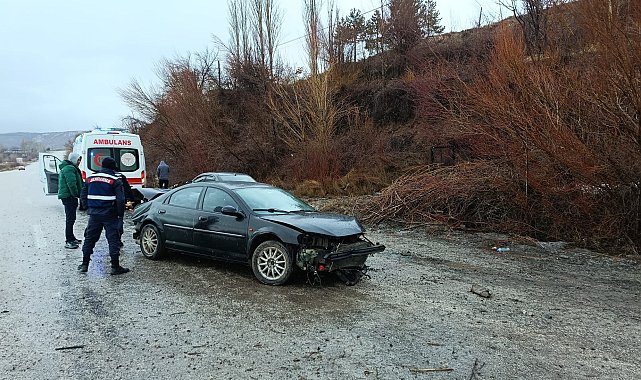Malatya'da devrilen otomobildeki 5 kişi yaralandı