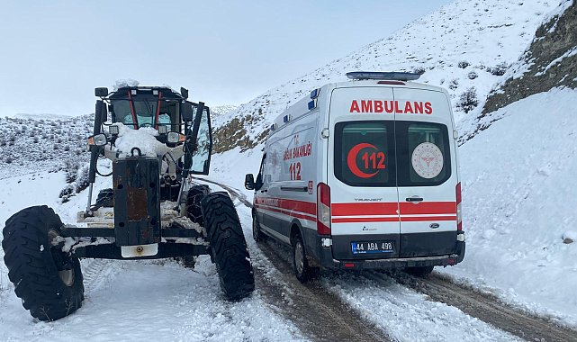 Malatya'da kar yağışı; taşımalı eğitime ara verildi