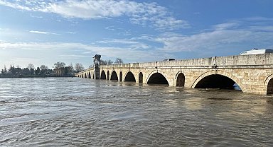 Meriç Nehri'nde su seviyesi arttı; DSİ 'turuncu alarm' uyarısında bulundu