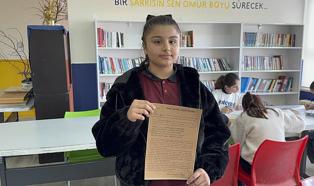 Midyatlı Melek Meryem, Milli Eğitim Bakanlığı'nın mektup yarışmasında birinci oldu