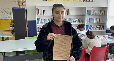 Midyatlı Melek Meryem, Milli Eğitim Bakanlığı'nın mektup yarışmasında birinci oldu