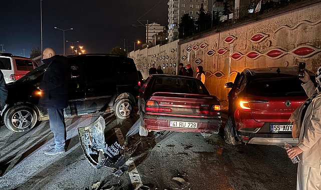Samsun'da 5 aracın karıştığı zincirleme kaza; 1 yaralı