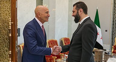 Suriye Cumhurbaşkanı Şara, ABD'nin Suriye Özel Temsilcisi Barrack'ı kabul etti