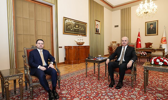 TBMM Başkanı Kurtulmuş, Adalet Bakanı Gürlek'i kabul etti