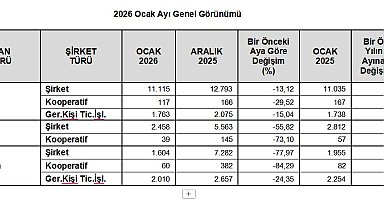 TOBB: Kurulan ve kapanan şirket sayıları azaldı