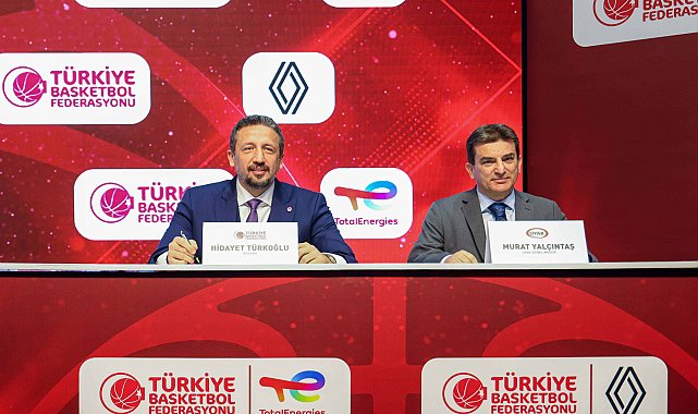 TotalEnergies İstasyonları ve Renault ile Türkiye Basketbol Federasyonu arasında iş birliği