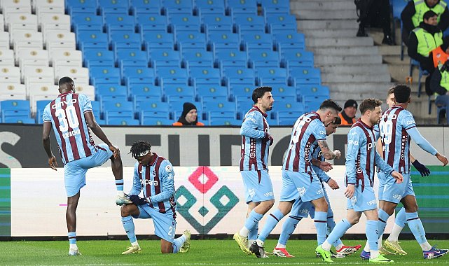 Trabzonspor sahasında kazanarak zirve takibini sürdürdü