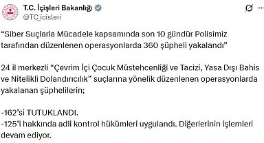24 ilde 'siber suç' operasyonu; 162 tutuklama