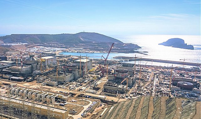 Akkuyu NGS'nin 4'üncü Güç Ünitesi'nde reaktör şaftının yapısal bileşeni monte edildi