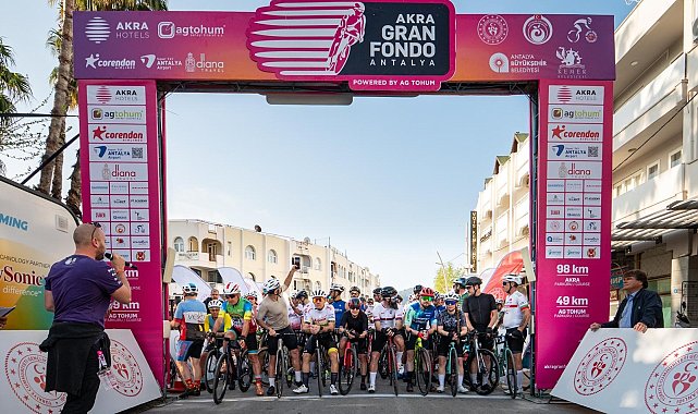 AKRA Gran Fondo Antalya'da pedallar 'Yeşil Gelecek' için dönecek