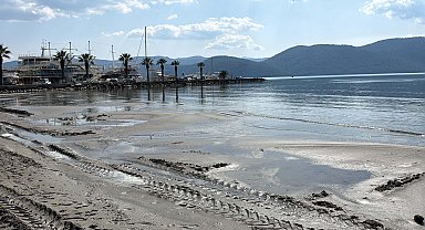 Akyaka'da deniz çekildi; Köyceğiz Gölü de normale döndü