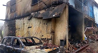 Ankara'da ev yangını; otomobil ve traktör kullanılmaz hale geldi