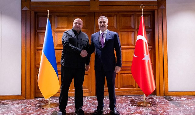 Bakan Fidan, Ukrayna Milli Güvenlik ve Savunma Konseyi Sekreteri Umerov ile görüştü
