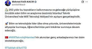 Bakan Kacır: Öğrencilerimize yeni imkanlar sunmaya devam edeceğiz