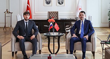 Bakan Kurum, Rusya İklim Değişikliği Özel Temsilcisi Edelgeriyev ile görüştü