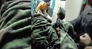 Beton santralinde beline kadar kuma gömülen işçiyi itfaiye kurtardı