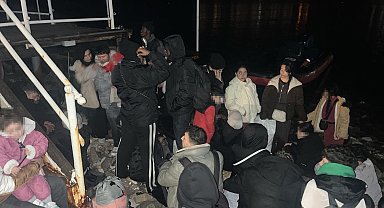 Bodrum'da 33 kaçak göçmen 3 göçmen kaçakçısı yakalandı