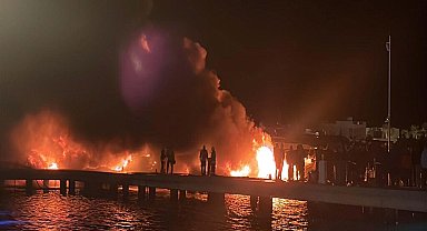 Bodrum'da 7 motoryatın battığı marinadaki yangına ilişkin bilirkişi incelemesi başlatıldı