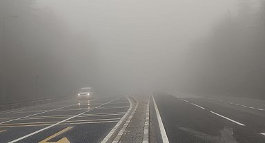 Bolu Dağı geçişinde yoğun sis