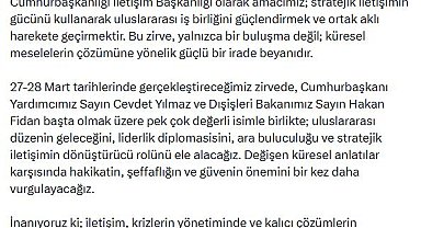Burhanettin Duran: Küresel sorunlara ortak bir dil geliştirmeyi hedefliyoruz