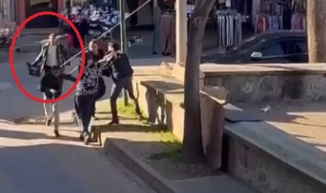 Bursa'da iki grup arasında çıkan duba ve tabureli kavga kamerada