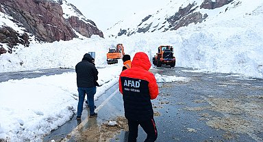 Çığ nedeniyle ulaşıma kapanan Van-Hakkari kara yolu açıldı