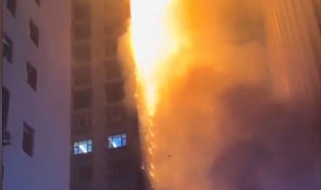 Çin'de yüksek katlı binada yangın: 3 ölü, 23 yaralı